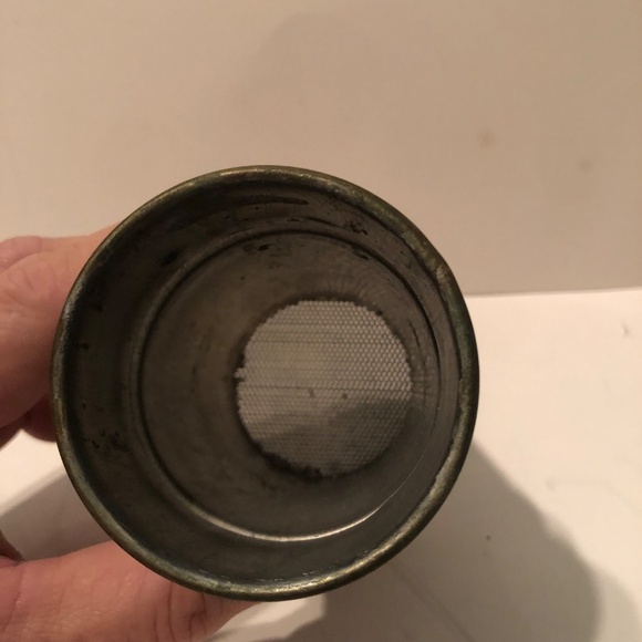 Antique cocktail strainer made with copper, brass , and silver. - used - Picture 4 of 10